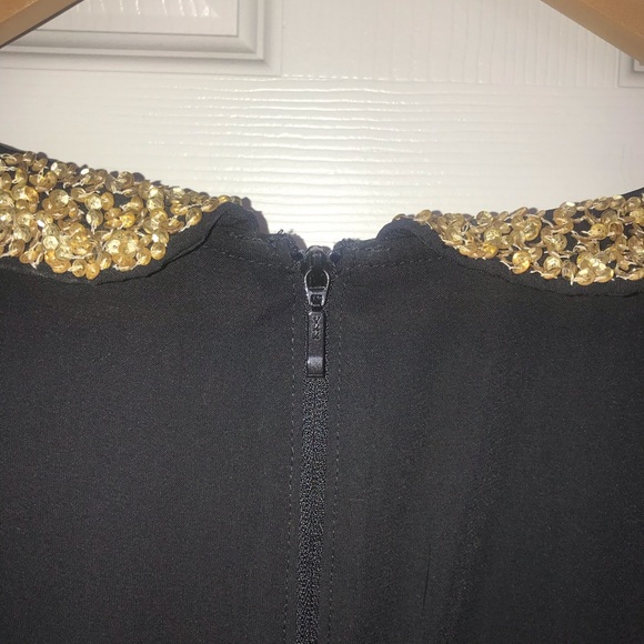 Black and Gold dress romper - Picture 6 of 6